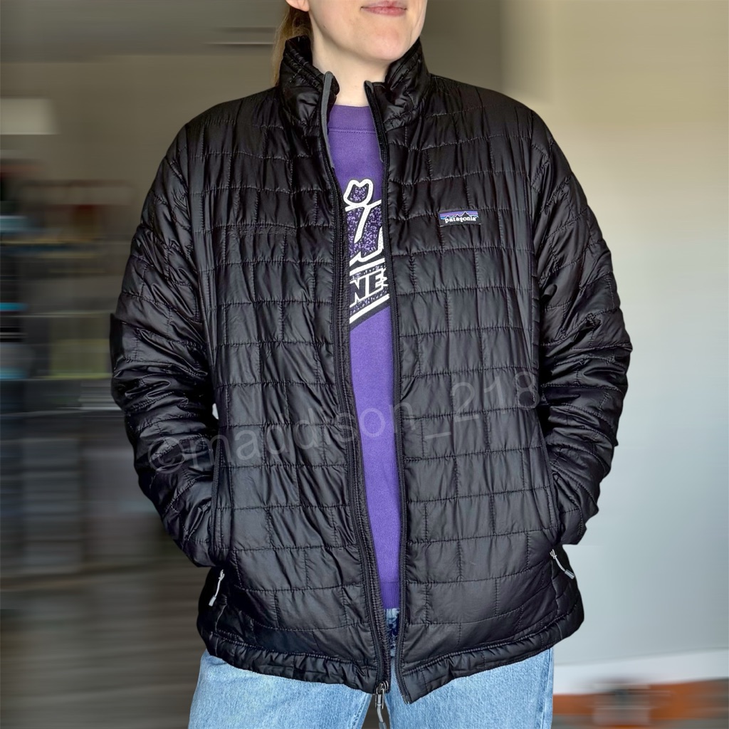 Patagonia Nano Puff Jacket Extra Large Black Windproof Water Resistant Xl